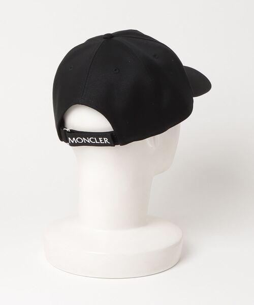 MONCLER（モンクレール）の「BASEBALL CAP（キャップ・メンズ・ブラック・ONE SIZE）」の2枚目の写真