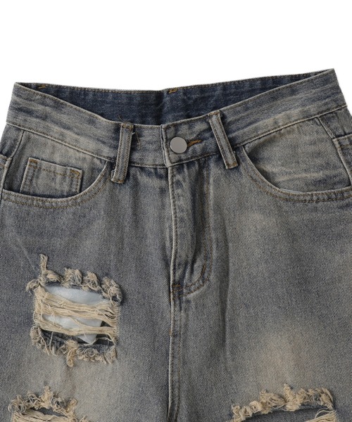 dispark（ディスパーク）の「DISPARK/ダメージデニムハーフパンツ（デニムパンツ・レディース・ブルー系1・MEDIUM/LARGE）」の10枚目の写真