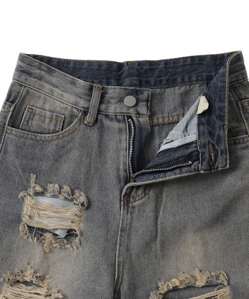 dispark（ディスパーク）の「DISPARK/ダメージデニムハーフパンツ（デニムパンツ・レディース・ブルー系1・MEDIUM/LARGE）」の11枚目の写真