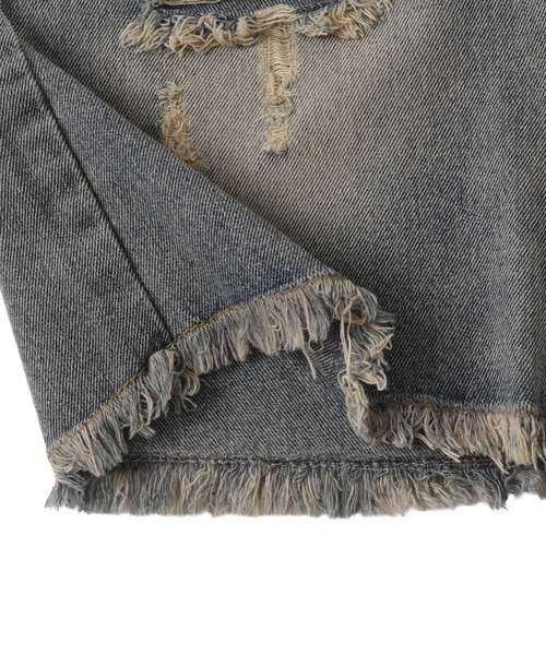 dispark（ディスパーク）の「DISPARK/ダメージデニムハーフパンツ（デニムパンツ・レディース・ブルー系1・MEDIUM/LARGE）」の13枚目の写真