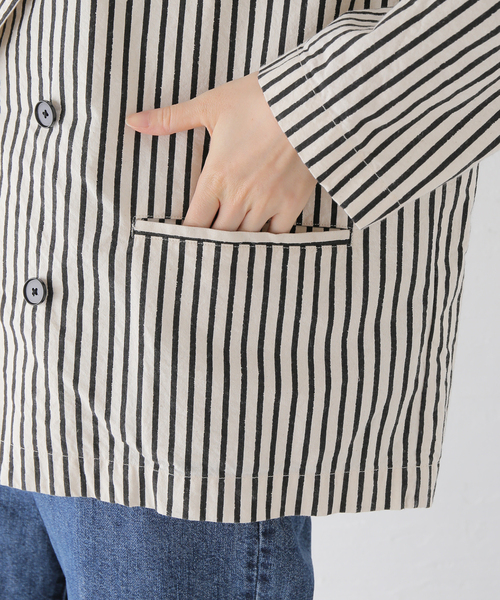 JOURNAL STANDARD - journal standard luxe バフストライプ Wジャケット JOURNAL STANDARD LUXE（ジャーナルスタンダード ラックス）の