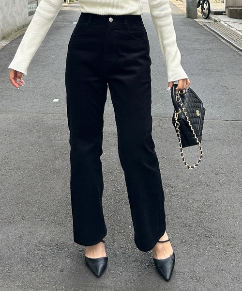 ROYAL PARTY(ロイヤルパーティー)の「コーデュロイフレアパンツ(その他パンツ・レディース・ブラック/ブラウン/オフホワイト・マルチサイズ)」の5枚目の写真