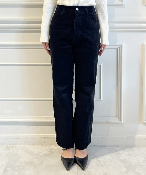 ROYAL PARTY(ロイヤルパーティー)の「コーデュロイフレアパンツ(その他パンツ・レディース・ブラック/ブラウン/オフホワイト・マルチサイズ)」の7枚目の写真