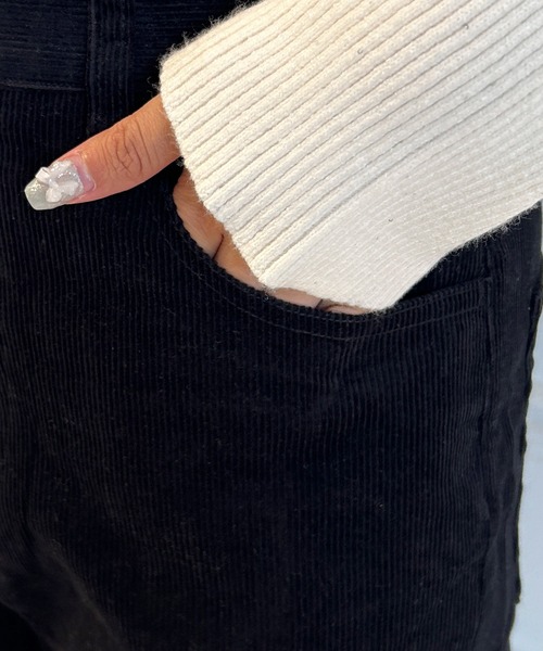 ROYAL PARTY(ロイヤルパーティー)の「コーデュロイフレアパンツ(その他パンツ・レディース・ブラック/ブラウン/オフホワイト・マルチサイズ)」の12枚目の写真