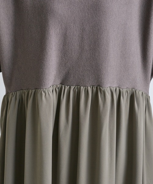 PUAL CE CIN（ピュアルセシン）の「【WEB限定・Du noir】ニットドッキングワンピース（ワンピース・レディース・ブラック/グレー・FREE）」の13枚目の写真