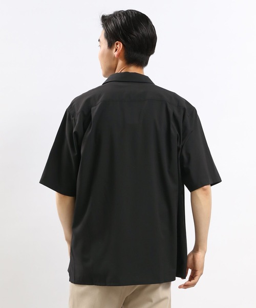 GLOBAL WORK Smile Seed Store（グローバルワーク スマイルシードストア）の「ライトTRストレッチシャツ半袖/180990（シャツ/ブラウス・メンズ・ブラウン/ネイビー/ブラック/グレー・MEDIUM/SMALL/LARGE/X-LARGE）」の6枚目の写真