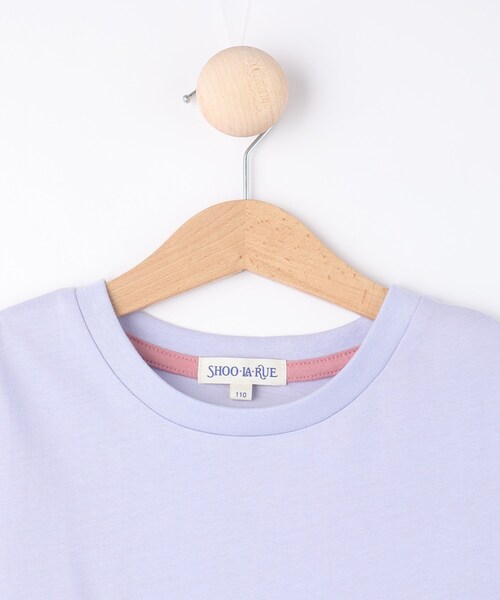 SHOO・LA・RUE（シューラルー）の「◆【110-140cm】半袖ティアードチュニック（チュニック・キッズ・パープル/ライトグリーン/ピンク系/ブラック/イエロー系その他・11/12/13/14）」の9枚目の写真