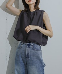 HEYUMM | バルーンノースリーブシャツ(シャツ/ブラウス)