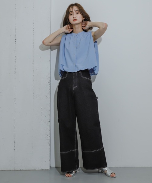 HEYUMM（ヘユム）の「バルーンノースリーブシャツ（シャツ