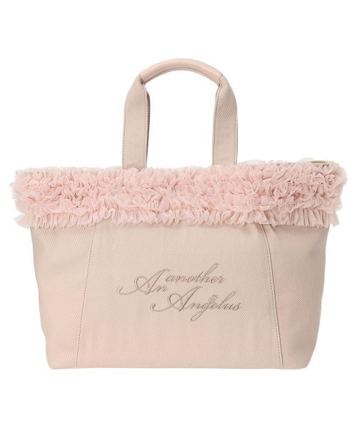 an another angelus（アンアナザーアンジェラス）の「ボリュームチュールフリルキャンバストート/ananotherangelus（トートバッグ・レディース・レッド/ピンクベージュ/グレー・FREE）」の11枚目の写真