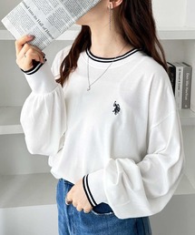 U.S. POLO ASSN.（ユーエスポロアッスン）の「GeeRA別注【U.S. POLO ASSN.】ユーエスポロアッスン　配色ラインオーバーサイズロンT（Tシャツ/カットソー）」