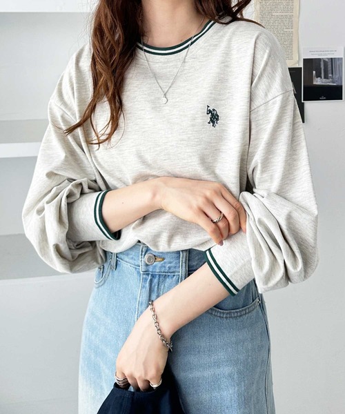 説明をご確認のうえ、購入をお願い致します。 セール】GeeRA別注【U.S. POLO ASSN.】配色ラインオーバーサイズ