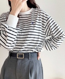 U.S. POLO ASSN.（ユーエスポロアッスン）の「GeeRA別注【U.S. POLO ASSN.】ユーエスポロアッスン　配色ラインオーバーサイズロンT（Tシャツ/カットソー）」