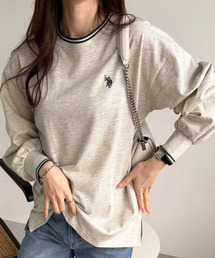 U.S. POLO ASSN.（ユーエスポロアッスン）の「GeeRA別注【U.S. POLO ASSN.】ユーエスポロアッスン　配色ラインオーバーサイズロンT（Tシャツ/カットソー）」