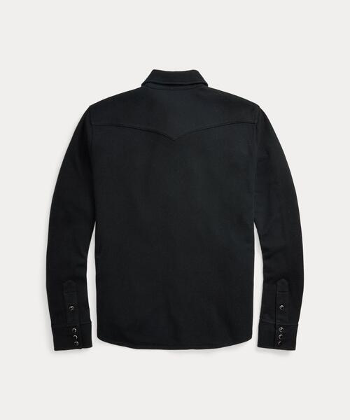 RRL(ダブル アール エル)の「(限定コレクション)ウールカシミヤ ウエスタン シャツ セーター(ニット/セーター・メンズ・ブラック系1・L/M/S/XL/XS)」の2枚目の写真