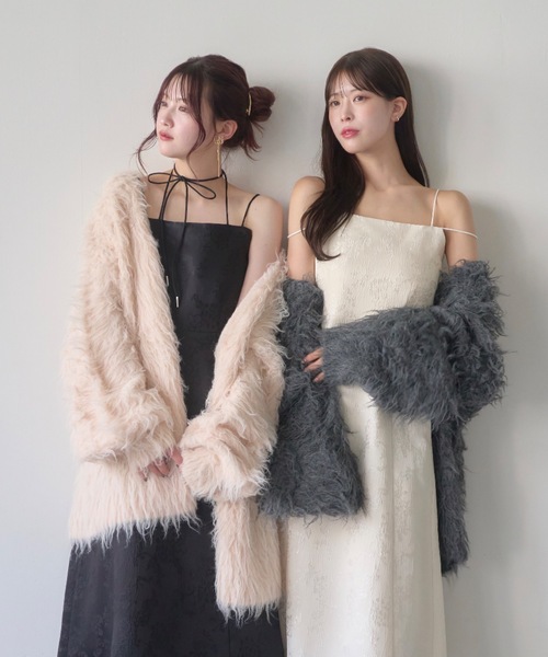 2WAYシャギーガラニットカーディガン セットアップ 2WAYシャギーガラニットカーディガン セットアップ - メルカリ