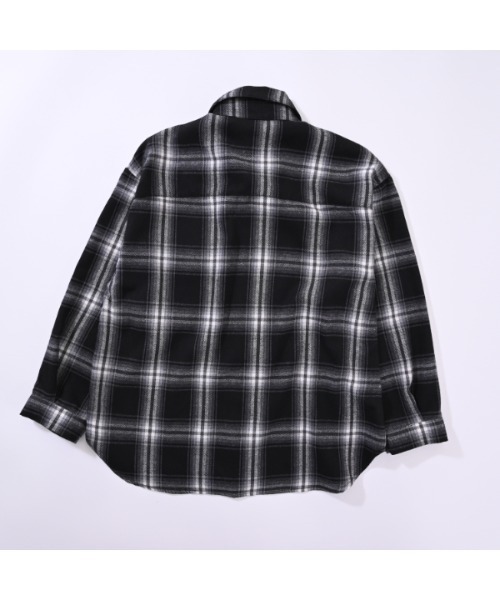 jeans-b（ジーンズベー）の「ジーンズベー ネルチェックワイドシャツ（シャツ/ブラウス・キッズ・カーキ/ブラック・140cm/150cm/160cm/130cm）」の15枚目の写真