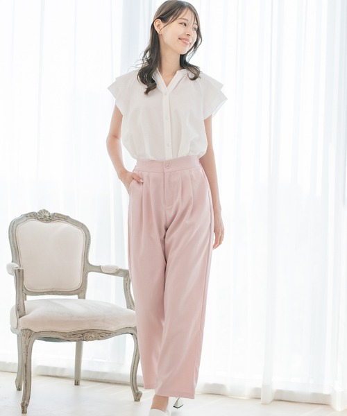 Jayro(ジャイロ)の「カラミタンブラーブラウス(シャツ/ブラウス・レディース・ブラック/サックスブルー/ホワイト系その他・M)」の18枚目の写真