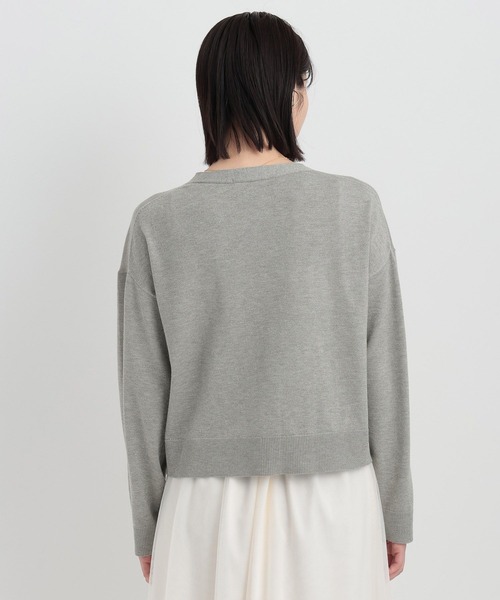 Andemiu（アンデミュウ）の「ラメポケツキカーディガン146812（カーディガン/ボレロ・レディース・ベージュ/ブラック/グレー/オフホワイト・FREE）」の14枚目の写真