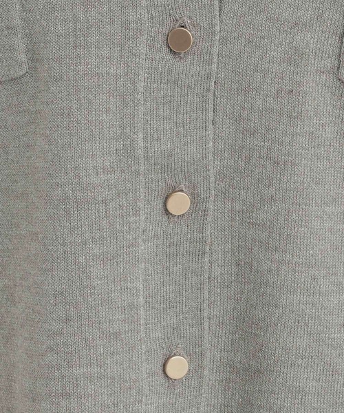 Andemiu（アンデミュウ）の「ラメポケツキカーディガン146812（カーディガン/ボレロ・レディース・ベージュ/ブラック/グレー/オフホワイト・FREE）」の6枚目の写真