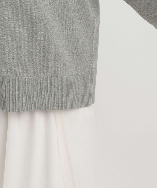 Andemiu（アンデミュウ）の「ラメポケツキカーディガン146812（カーディガン/ボレロ・レディース・ベージュ/ブラック/グレー/オフホワイト・FREE）」の7枚目の写真