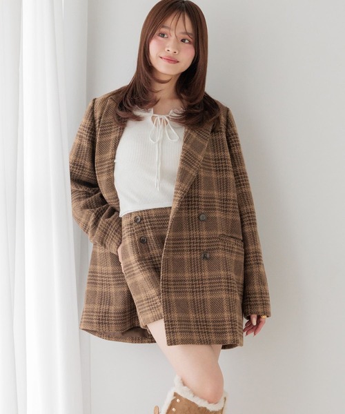 季節を繋ぐあたたかミドルアウター】Winter Big Jacket 144344