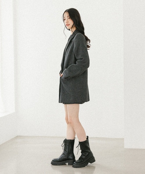 ジャケット・アウター Heather Winter big jacket Heather（ヘザー）の「Winter Big Jacket 144344（テーラード