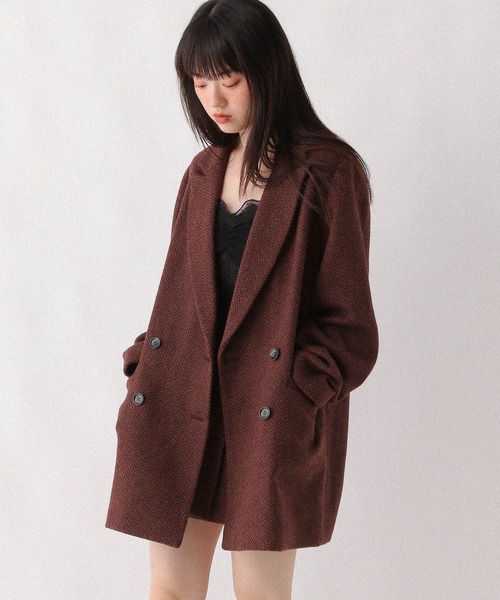 季節を繋ぐあたたかミドルアウター】Winter Big Jacket 144344