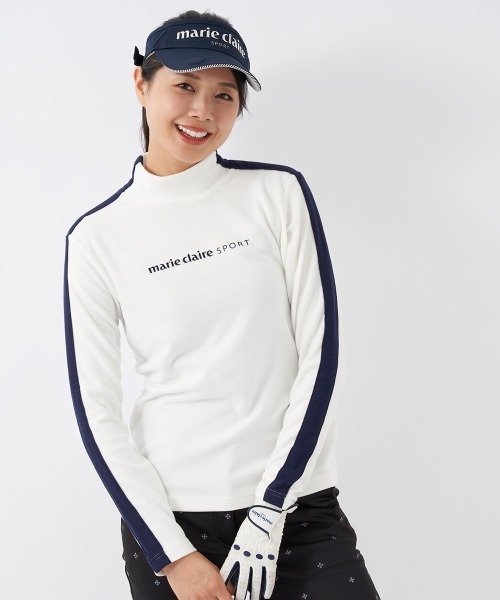 【セール】【marie claire/マリ.クレール】レディース長袖モックネックシャツ ゴルフ(シャツ/ブラウス)|marie claire(マリ・クレール)