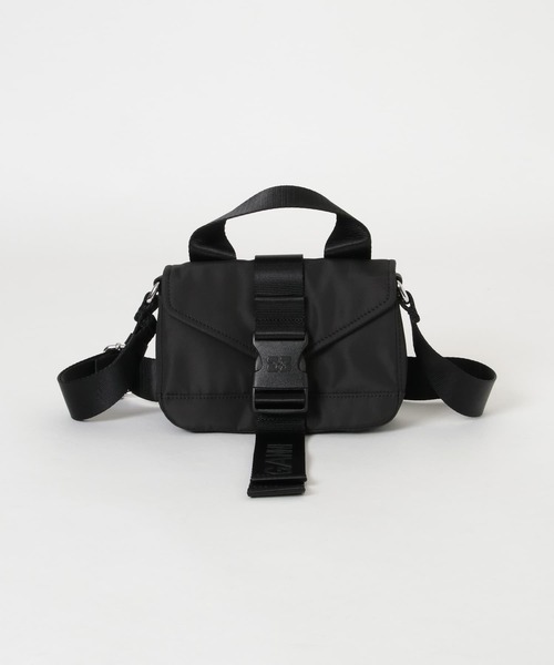 GANNI（ガニー）の「GANNI　Recycled Tech MiniSatchel（ショルダーバッグ・レディース・ブラック・-）」の4枚目の写真