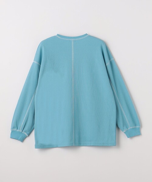 green label relaxing(グリーンレーベルリラクシング)の「TJ ハニカム 配色ステッチ ロングスリーブ / キッズ 140cm-160cm(Tシャツ/カットソー・キッズ・オフホワイト/ライトブルー/ライトピンク/ブラック/ケリーグリーン・160cm/150cm/140cm)」の11枚目の写真