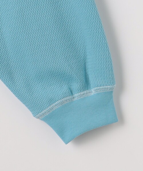 green label relaxing(グリーンレーベルリラクシング)の「TJ ハニカム 配色ステッチ ロングスリーブ / キッズ 140cm-160cm(Tシャツ/カットソー・キッズ・オフホワイト/ライトブルー/ライトピンク/ブラック/ケリーグリーン・160cm/150cm/140cm)」の13枚目の写真