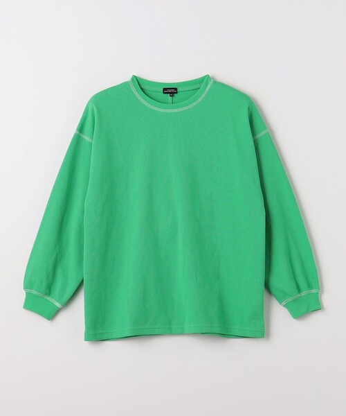 green label relaxing(グリーンレーベルリラクシング)の「TJ ハニカム 配色ステッチ ロングスリーブ / キッズ 140cm-160cm(Tシャツ/カットソー・キッズ・オフホワイト/ライトブルー/ライトピンク/ブラック/ケリーグリーン・160cm/150cm/140cm)」の18枚目の写真