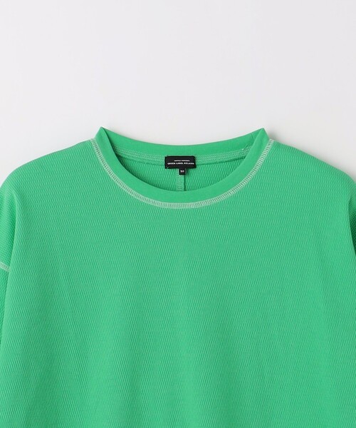 green label relaxing(グリーンレーベルリラクシング)の「TJ ハニカム 配色ステッチ ロングスリーブ / キッズ 140cm-160cm(Tシャツ/カットソー・キッズ・オフホワイト/ライトブルー/ライトピンク/ブラック/ケリーグリーン・160cm/150cm/140cm)」の20枚目の写真