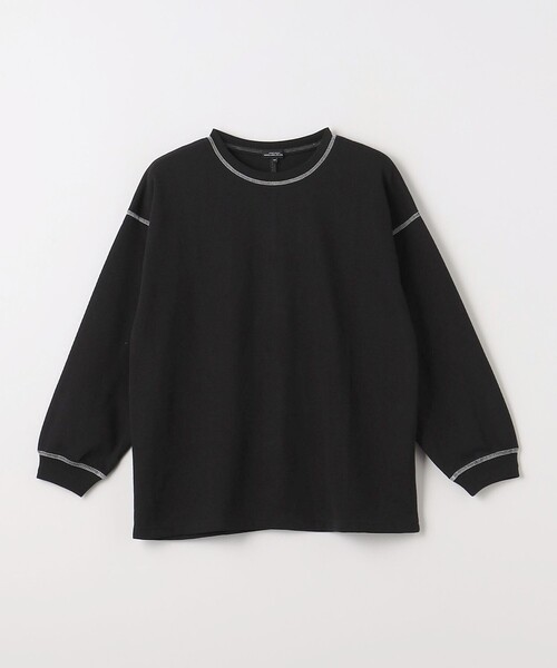 green label relaxing(グリーンレーベルリラクシング)の「TJ ハニカム 配色ステッチ ロングスリーブ / キッズ 140cm-160cm(Tシャツ/カットソー・キッズ・オフホワイト/ライトブルー/ライトピンク/ブラック/ケリーグリーン・160cm/150cm/140cm)」の22枚目の写真