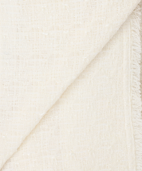 セール】【NOBLE×L'AUBE BLANC】ツイードフリンジワンピース