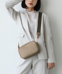 GIANNI VALENTINO（ジャンニヴァレンチノ）の「【GIANNI VALENTINO/ジャンニ バレンチノ】PUレザー ロゴ ミニショルダーバッグ（ショルダーバッグ）」