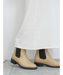 Samansa Mos2 blue | 【ふっくらクッション】インヒールサイドゴアブーツ(ブーツ)