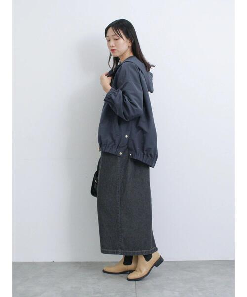 Samansa Mos2 blue（サマンサモスモスブルー）の「【ふっくらクッション】インヒールサイドゴアブーツ（ブーツ・レディース・ブラック/ベージュ・M/L）」の18枚目の写真