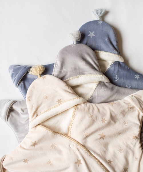 mocmof（モクモフ）の「お星様 おくるみ （ プレミアム ）（おくるみ・キッズ・ピンク/グレー/ベージュ/ホワイト系その他6/アイボリー/ブルー・M size/S size）」の14枚目の写真