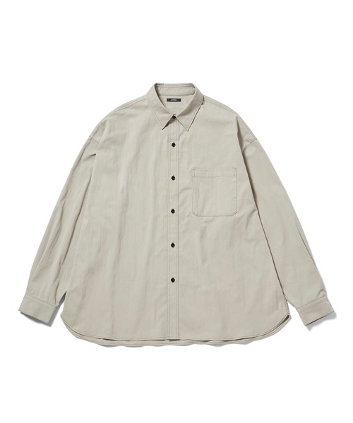 JUNRED(ジュンレッド)の「フィルムルーズレギュラーカラーシャツ(シャツ/ブラウス・メンズ・チャコールグレー/ブラック/ベージュ系その他・S/M/L)」の6枚目の写真