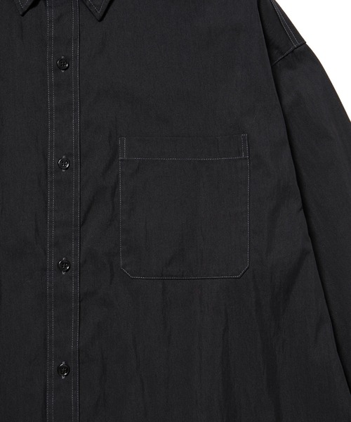 JUNRED(ジュンレッド)の「フィルムルーズレギュラーカラーシャツ(シャツ/ブラウス・メンズ・チャコールグレー/ブラック/ベージュ系その他・S/M/L)」の10枚目の写真