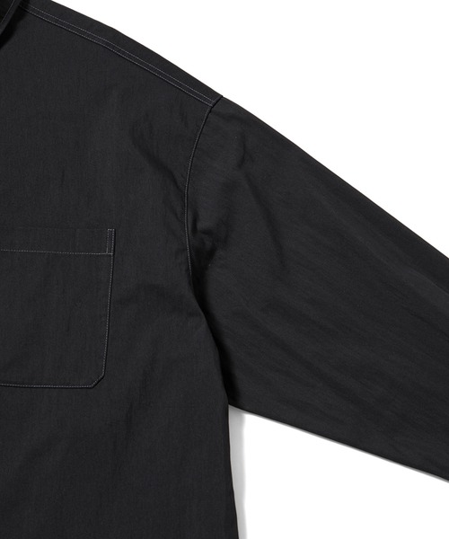 JUNRED(ジュンレッド)の「フィルムルーズレギュラーカラーシャツ(シャツ/ブラウス・メンズ・チャコールグレー/ブラック/ベージュ系その他・S/M/L)」の4枚目の写真