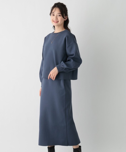 GLOBAL WORK Smile Seed Store(グローバルワーク スマイルシードストア)の「軽やかニットセットアップ/129718(ワンピース・レディース・チャコール/モカ/ブラック/ブルー系その他6・LARGE/SMALL/MEDIUM)」の4枚目の写真