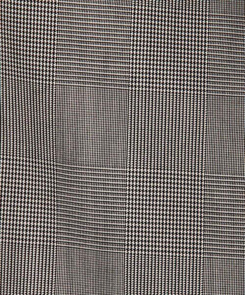 ウールギャバジン ガンクラブチェックスタンドカラーコート（その他