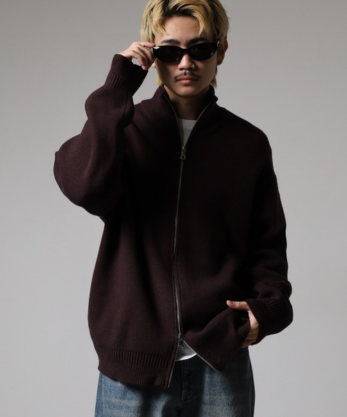 many men many mind(メニーメンメニーマインド)の「MANYMENMANYMINDS ウォッシャブルドライバーズニット(ニット/セーター・メンズ・ネイビー/ブラック/アイボリー/グレー/ブラウン・L/M/XL)」の1枚目の写真