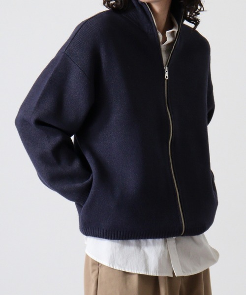 many men many mind(メニーメンメニーマインド)の「MANYMENMANYMINDS ウォッシャブルドライバーズニット(ニット/セーター・メンズ・ネイビー/ブラック/アイボリー/グレー/ブラウン・L/M/XL)」の21枚目の写真