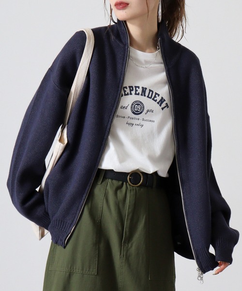 many men many mind(メニーメンメニーマインド)の「MANYMENMANYMINDS ウォッシャブルドライバーズニット(ニット/セーター・メンズ・ネイビー/ブラック/アイボリー/グレー/ブラウン・L/M/XL)」の17枚目の写真
