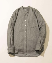 URBAN RESEARCH ROSSO MEN | 『抗菌/防臭』『XXLサイズあり』ハイパフォーマンスフランネルバンドカラーシャツ(シャツ/ブラウス)