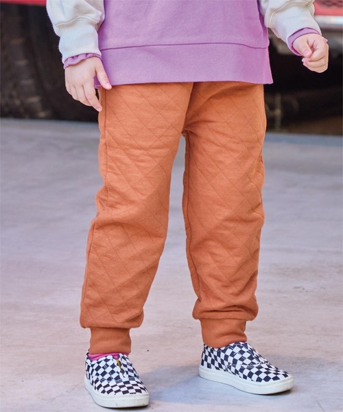 BIG FIELD（ビッグフィールド）の「キルトパンツ【セットアップ可能】（その他パンツ・キッズ・チャコール/オレンジ/ラベンダー/オフホワイト/ブルー・80/90/95/100/110/120/130/140/150）」の5枚目の写真